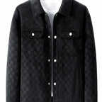 John - Men's Checkered Suede Blazer Jacket 5