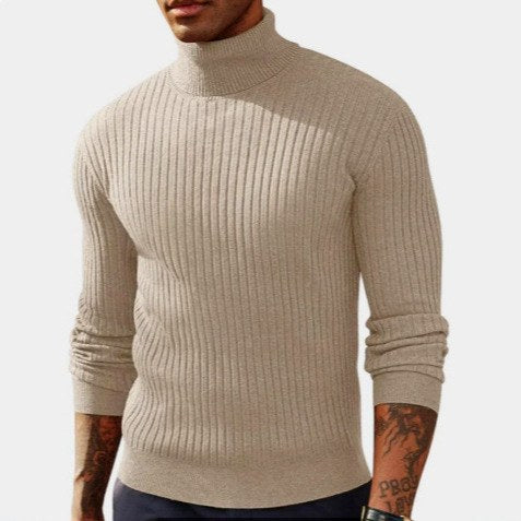 Jonathan - Men's Slim Ribbed Turtleneck Sweater 7