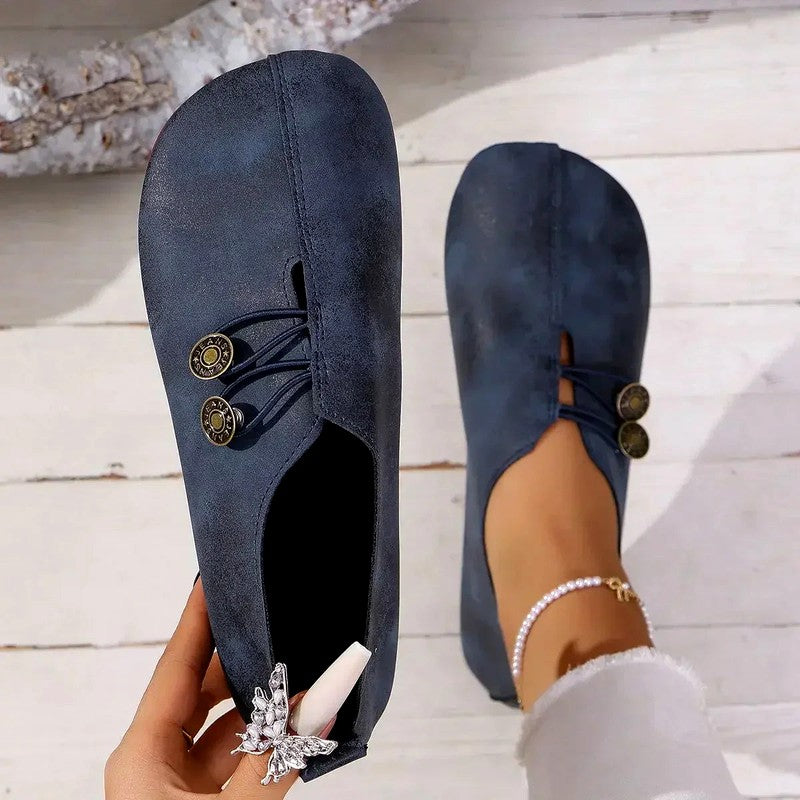Josephine - Women's Elastic Lacing Slip-On Loafers