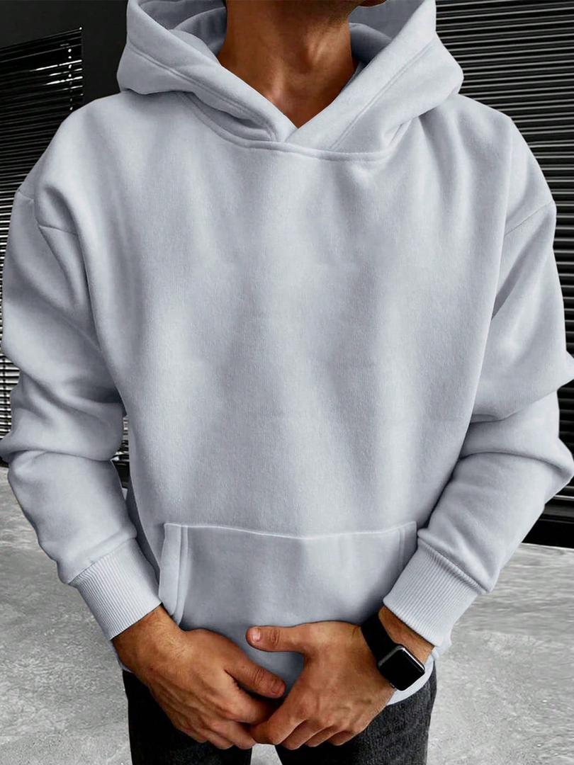 Joshua - Men's Pullover Hoodie with Kangaroo Pocket