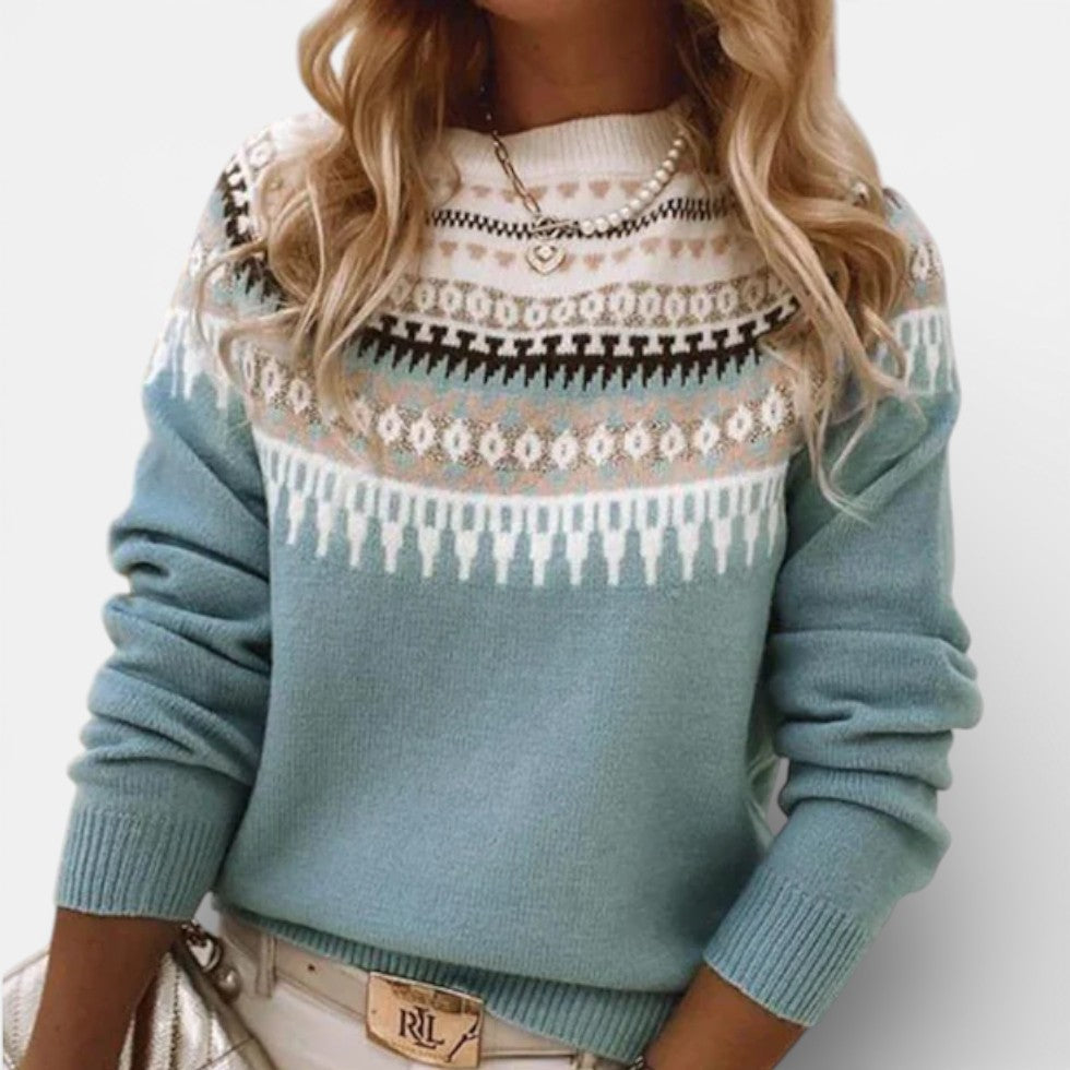 Juniper - Women's Fair Isle Crew Neck Pullover