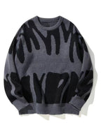 Kasper - Men's Drip-Pattern Crewneck Sweater