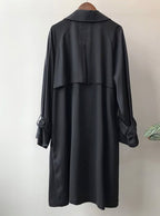 Katalina - Women's Long Double-Breasted Trench Coat 