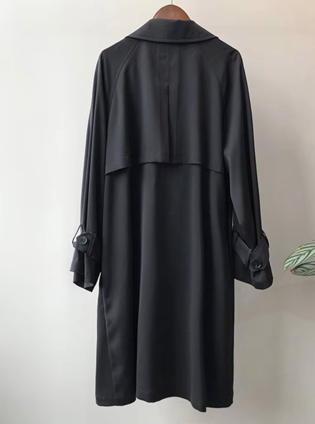 Katalina - Women's Long Double-Breasted Trench Coat 
