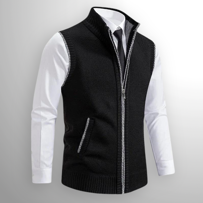 Kellan - Men's Zip Knit Vest