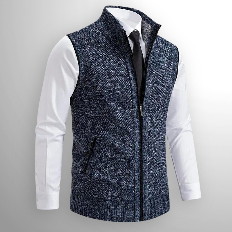 Kellan - Men's Zip Knit Vest