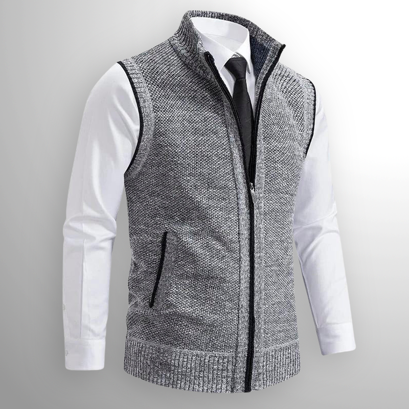 Kellan - Men's Zip Knit Vest