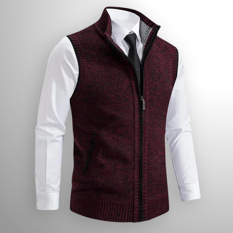 Kellan - Men's Zip Knit Vest