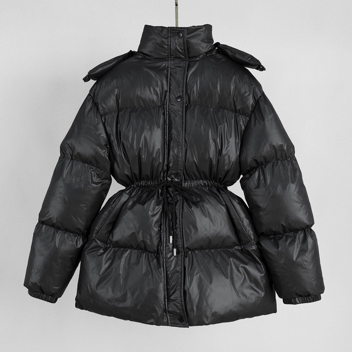 Kesha - Women's Hooded Cinched Puffer Jacket 2