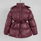 Kesha - Women's Hooded Cinched Puffer Jacket 3