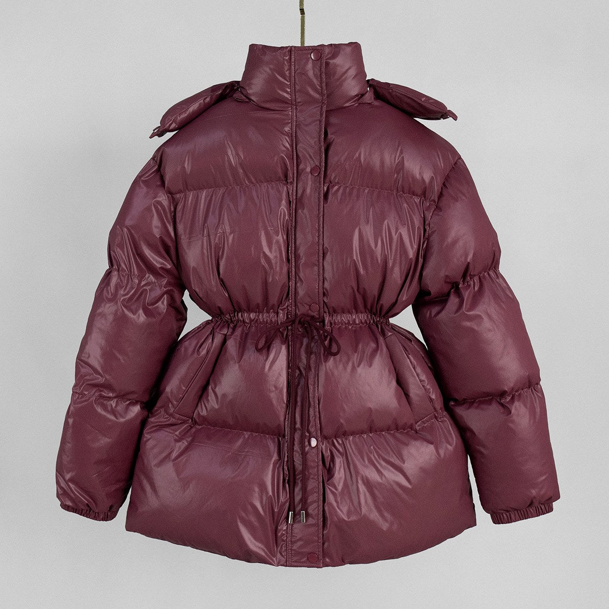 Kesha - Women's Hooded Cinched Puffer Jacket 3