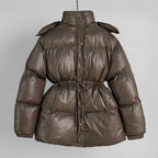 Kesha - Women's Hooded Cinched Puffer Jacket 5