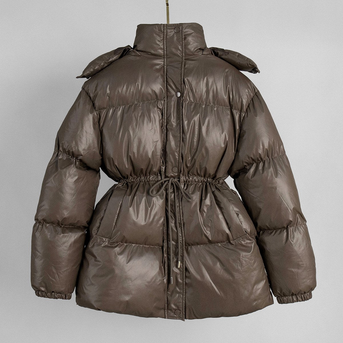 Kesha - Women's Hooded Cinched Puffer Jacket 5