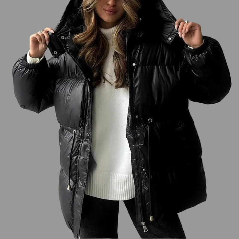 Kesha - Women's Hooded Cinched Puffer Jacket 8