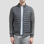 Kevin - Men's Quilted Hybrid Bomber Jacket