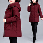 Kierra - Women's Geometric Quilted Long Puffer Coat 7