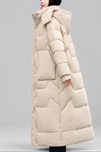 Kimber - Women's Zip Front Long Puffer Coat