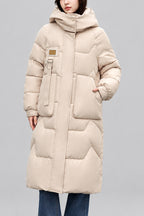 Kimber - Women's Zip Front Long Puffer Coat