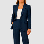Lamia - Women's Notched Lapel Tailored Suit Set 1