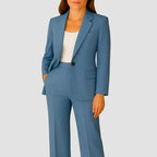 Lamia - Women's Notched Lapel Tailored Suit Set 3