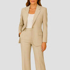 Lamia - Women's Notched Lapel Tailored Suit Set 5