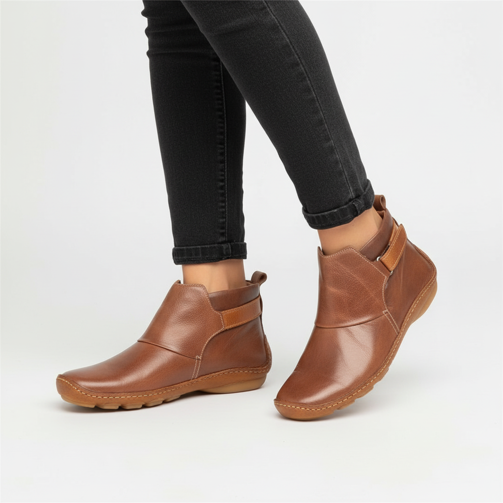 Leah - Women's Classic Leather Ankle Boots