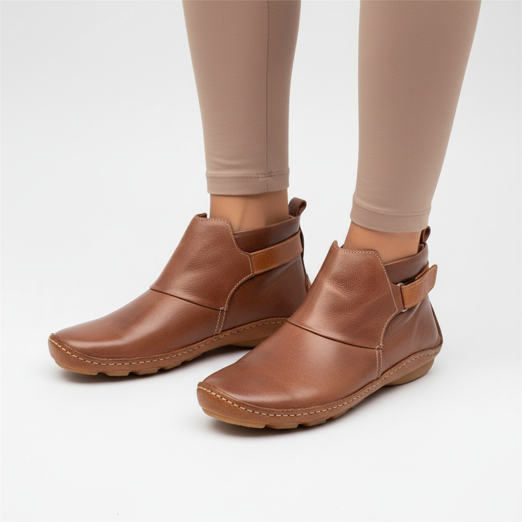 Leah - Women's Classic Leather Ankle Boots