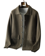 Lennart - Men's Button-Front Merino Cardigan