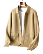 Lennart - Men's Button-Front Merino Cardigan