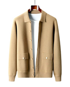 Lennart - Men's Button-Front Merino Cardigan