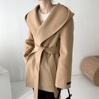 Leona - Women’s Oversized Collar Belted Coat 2