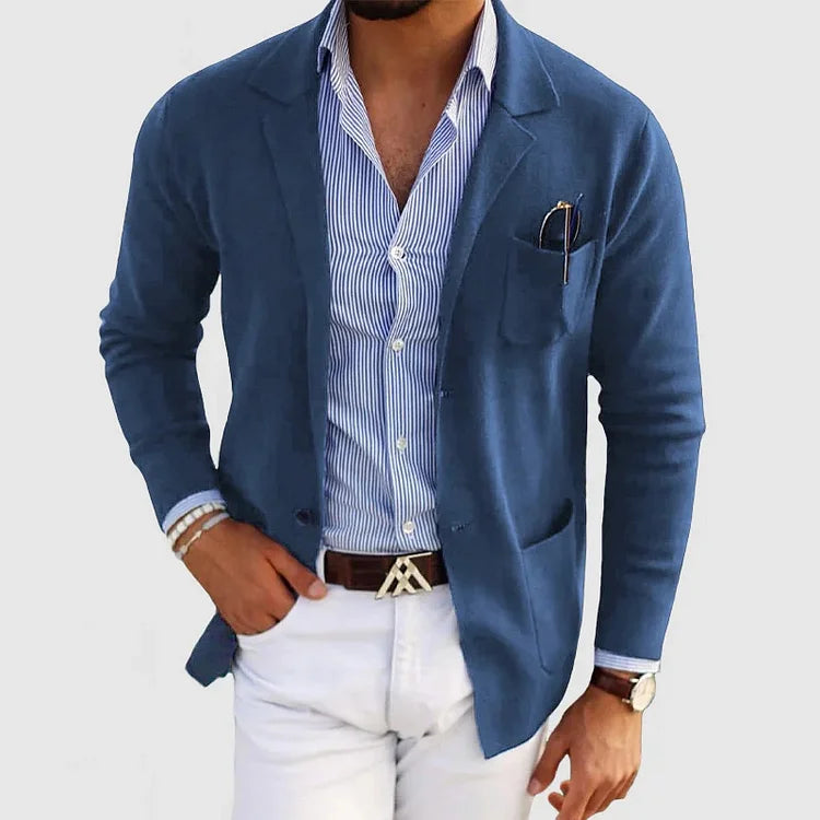 Lucas - Men's Knit Blazer