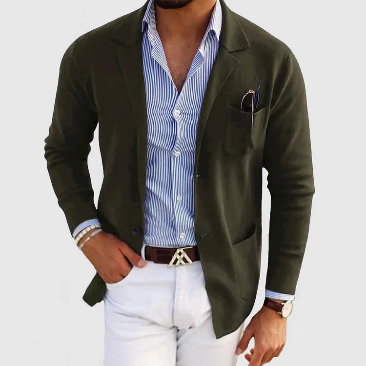 Lucas - Men's Knit Blazer