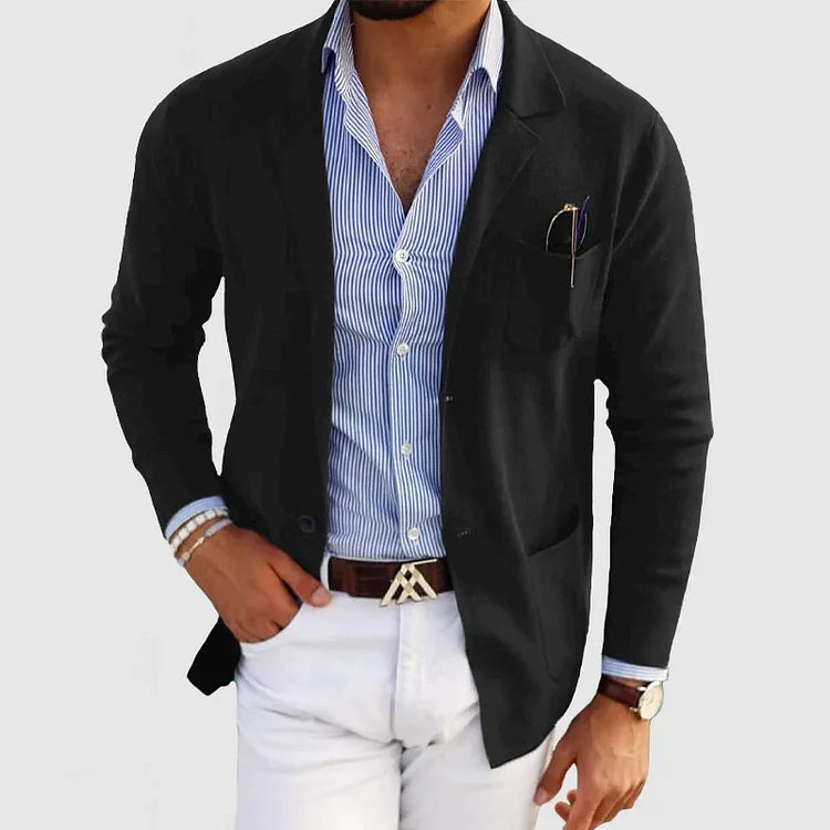 Lucas - Men's Knit Blazer