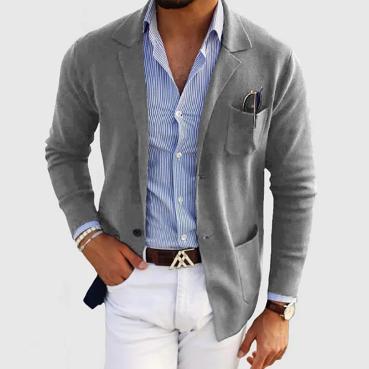 Lucas - Men's Knit Blazer