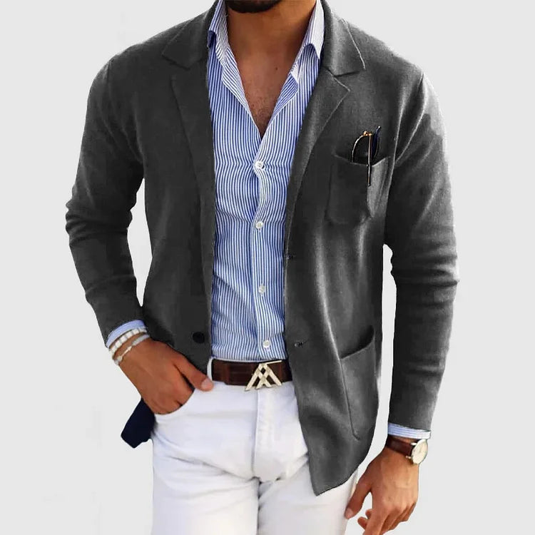 Lucas - Men's Knit Blazer