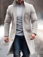 Lucas - Men's Long Wool Blend Overcoat