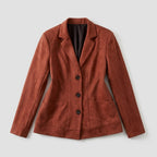 Lyra - Women's Button-Front Tailored Blazer Jacket with Pockets 1