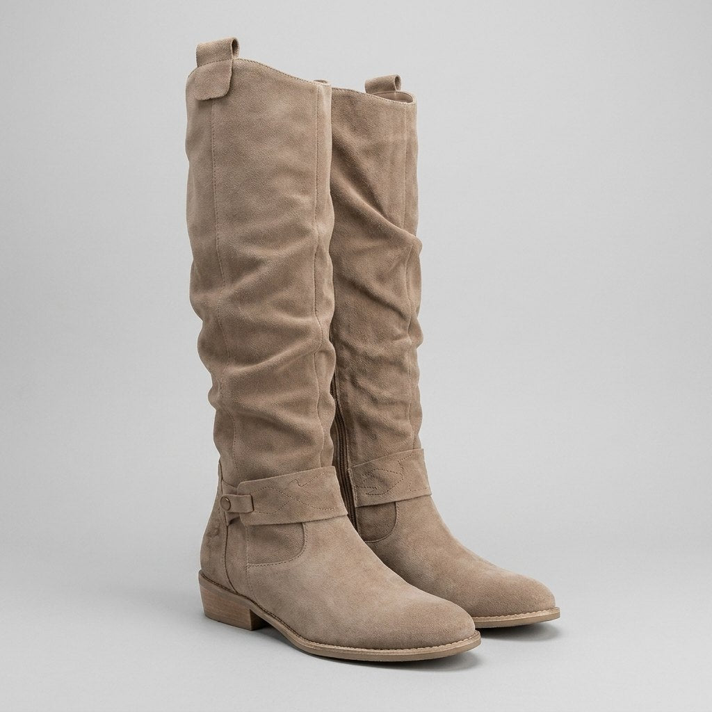 Madeleine - Women's Suede Knee-High Boots