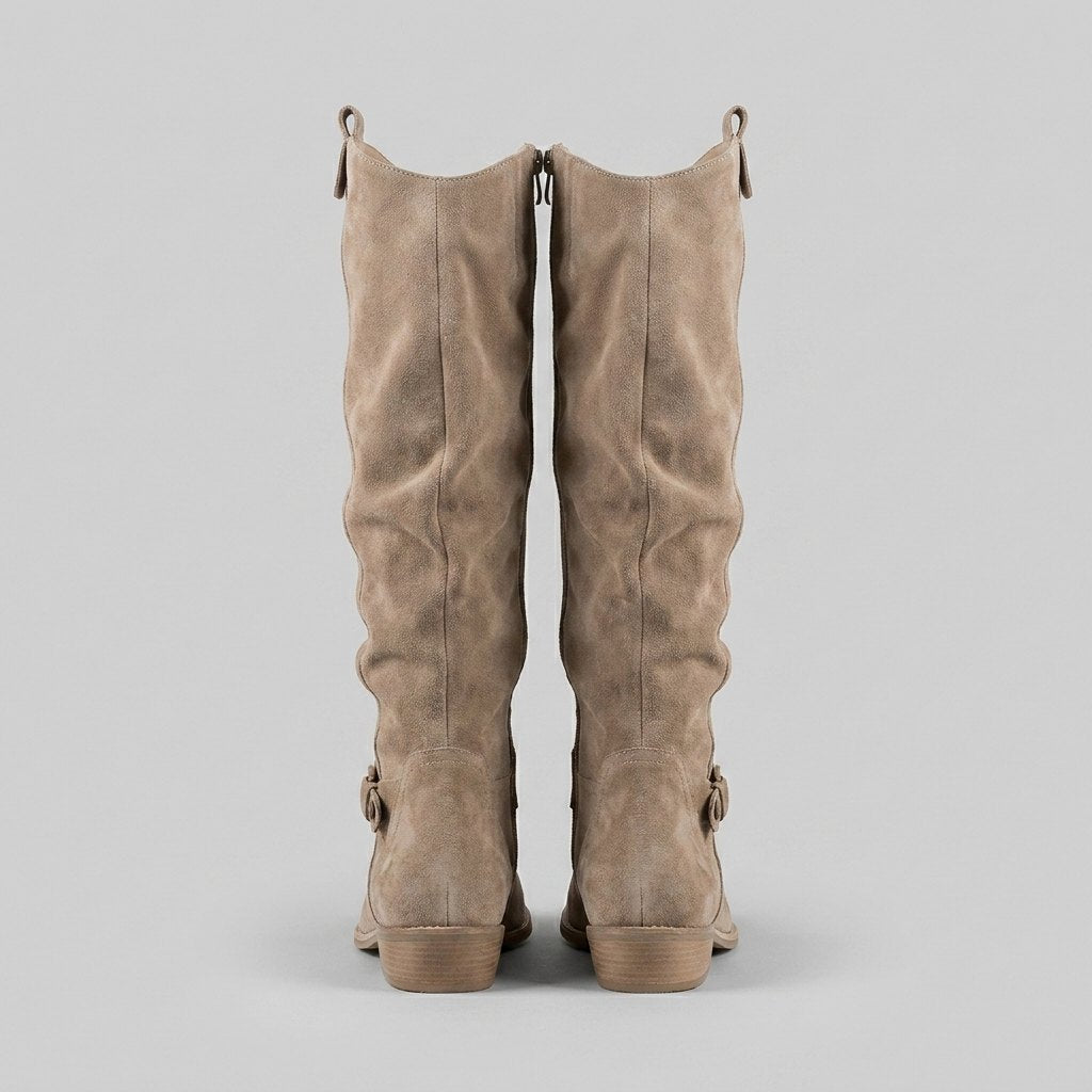 Madeleine - Women's Suede Knee-High Boots