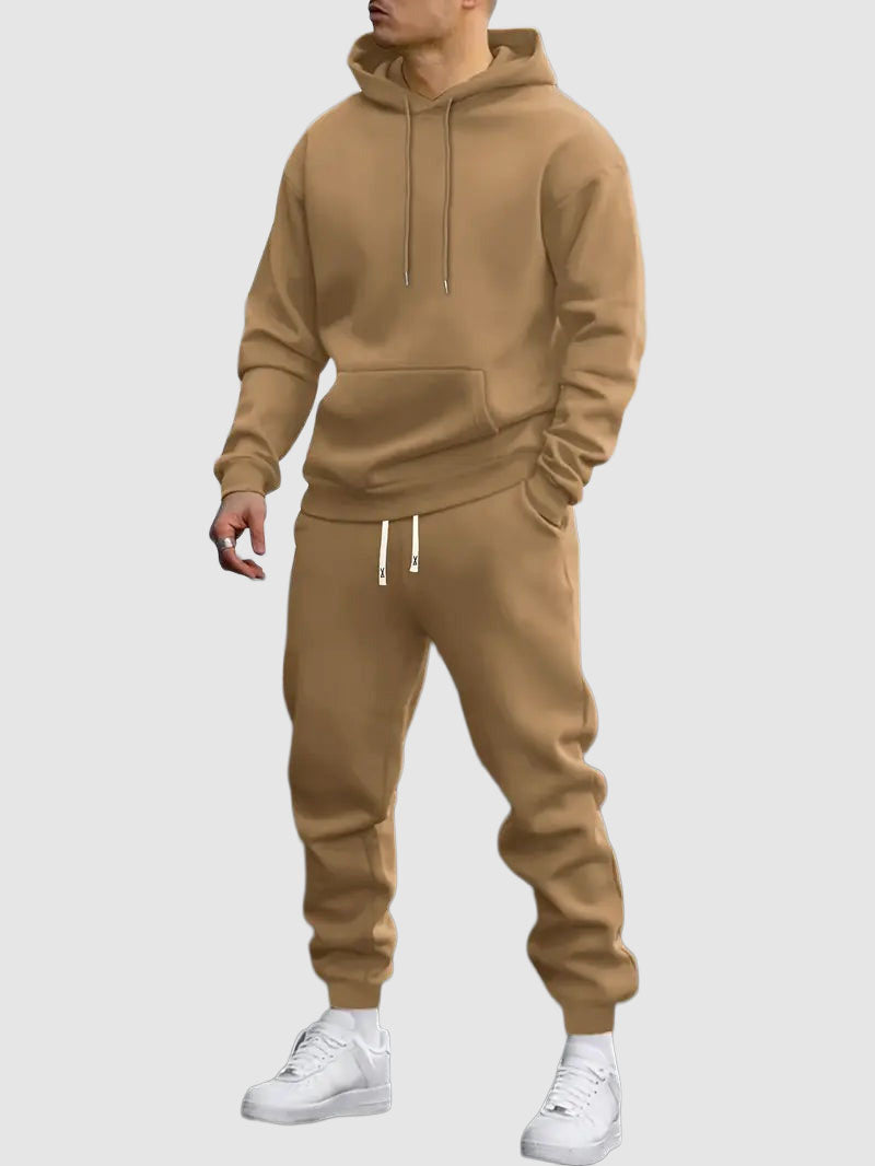 Tobias - Men's Drawstring Hoodie and Jogger Two-Piece Set
