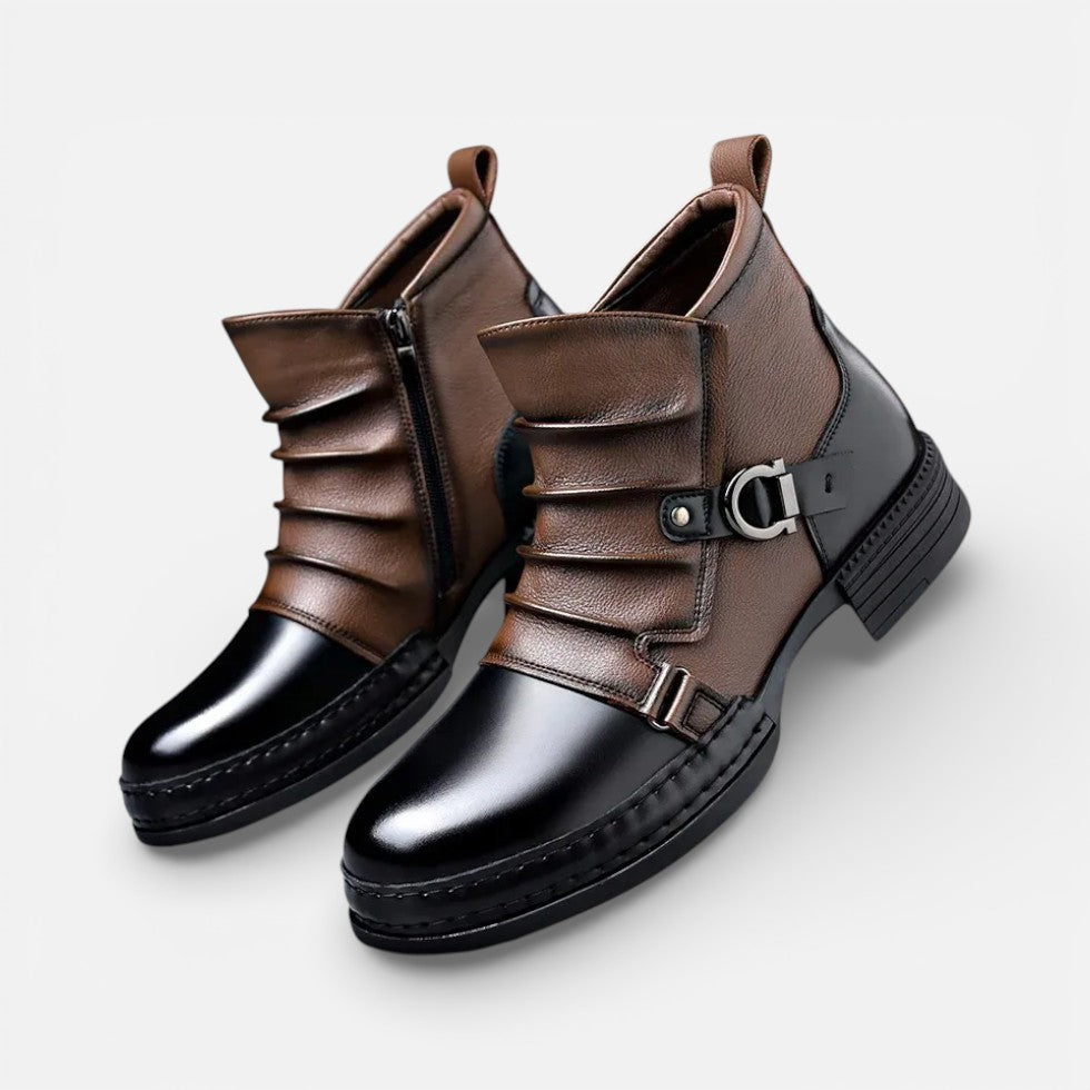 Marcus - Men's Chelsea Buckle Strap Boot