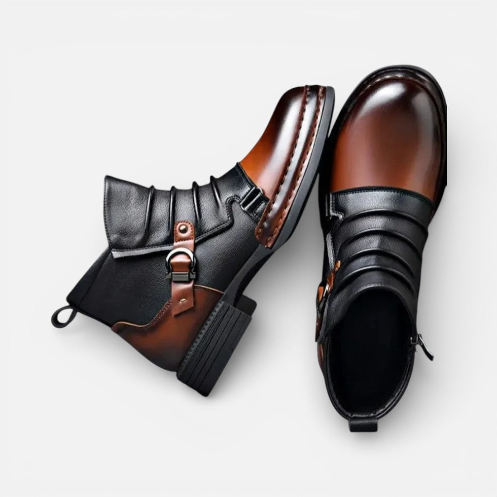 Marcus - Men's Chelsea Buckle Strap Boot