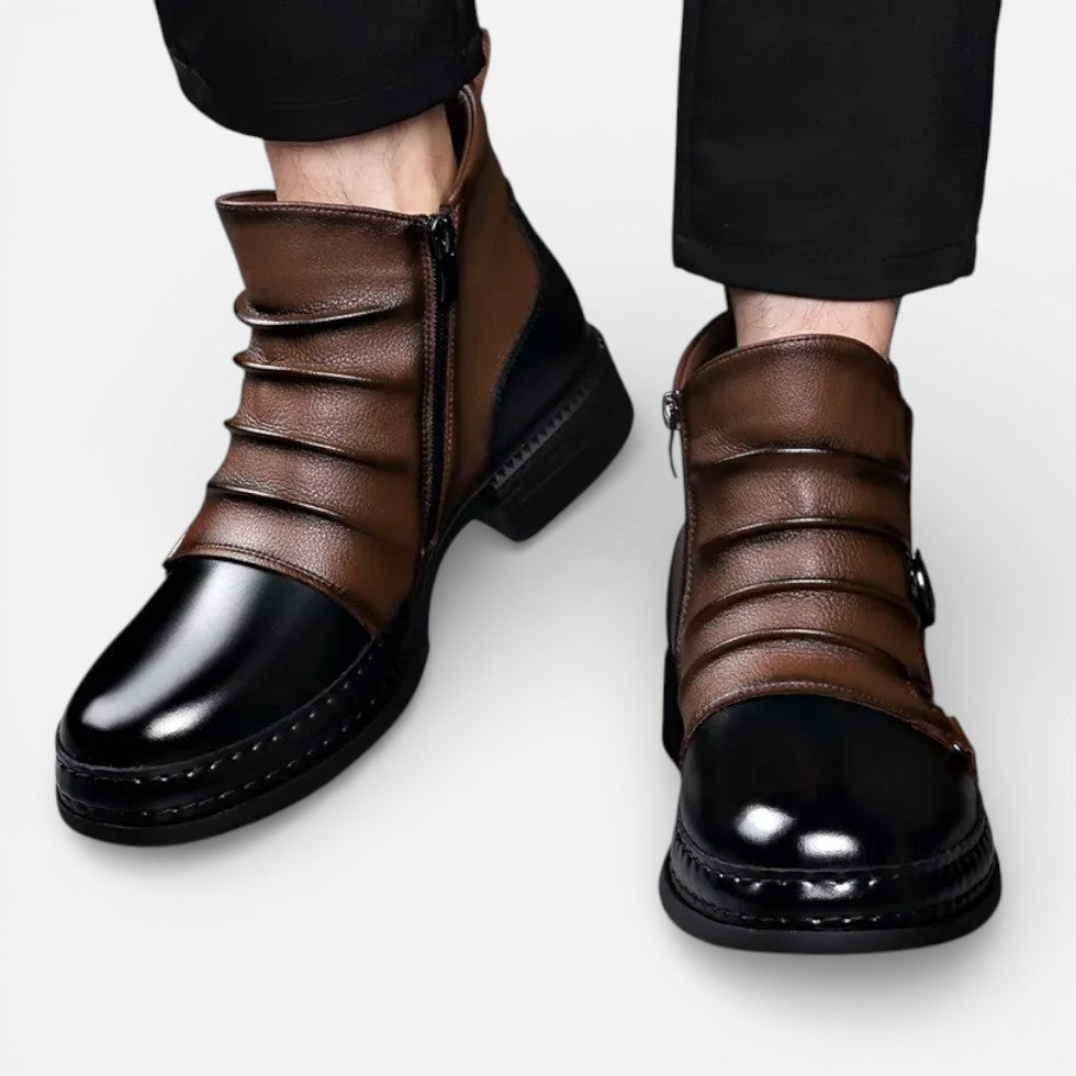 Marcus - Men's Chelsea Buckle Strap Boot
