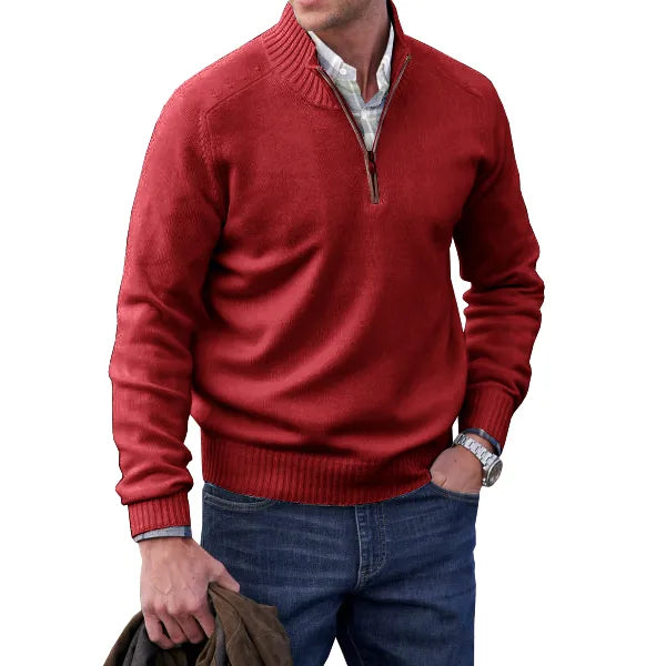 Marcus - Men's Half-Zip Cashmere Pullover