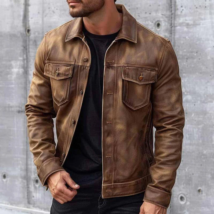 Marcus - Men's Vintage Leather Jacket