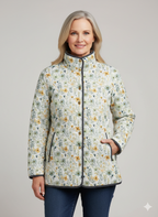 Margot - Women's Floral Quilted Jacket