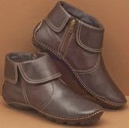 Margot - Women's Fold-Cuff Leather Ankle Boot