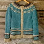 Marguerite - Women's Vintage Fair Isle Cardigan
