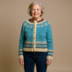 Marguerite - Women's Vintage Fair Isle Cardigan